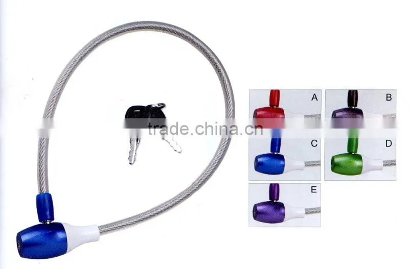 Bicycle spiral lock bicycle lock bike lock bicycle cable lock