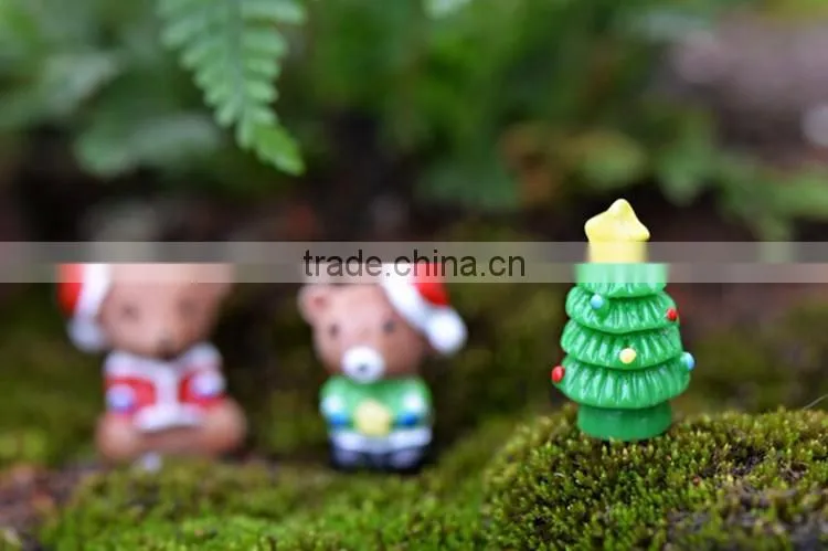 DIY SUPPLIERS Kawaii Christmas tree & Santa Claus resin crafts -> _-> wholesale ceramic hand carved wooden figurines