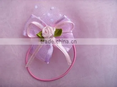 Floral elastic hair ponytail rings, hair rope, for kids hair band hair accessories girl with high ponytail full lace wigs