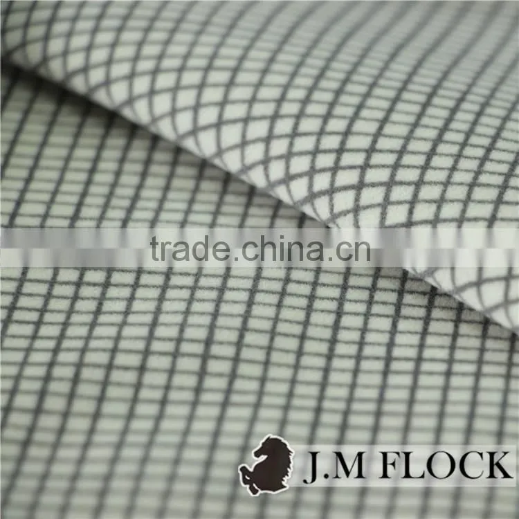 Fabric and textile printing design flocked geometric indoor furniture fabric