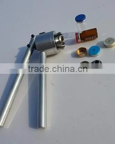 Manual/handle bottle crimper for perfume bottle