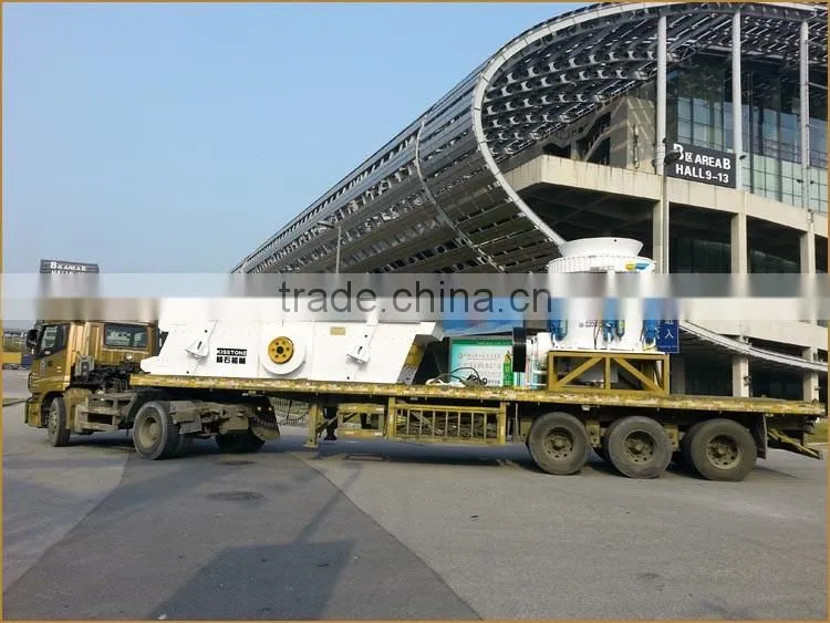 Kisstone mobile concrete vibrating screen,sand screening machine