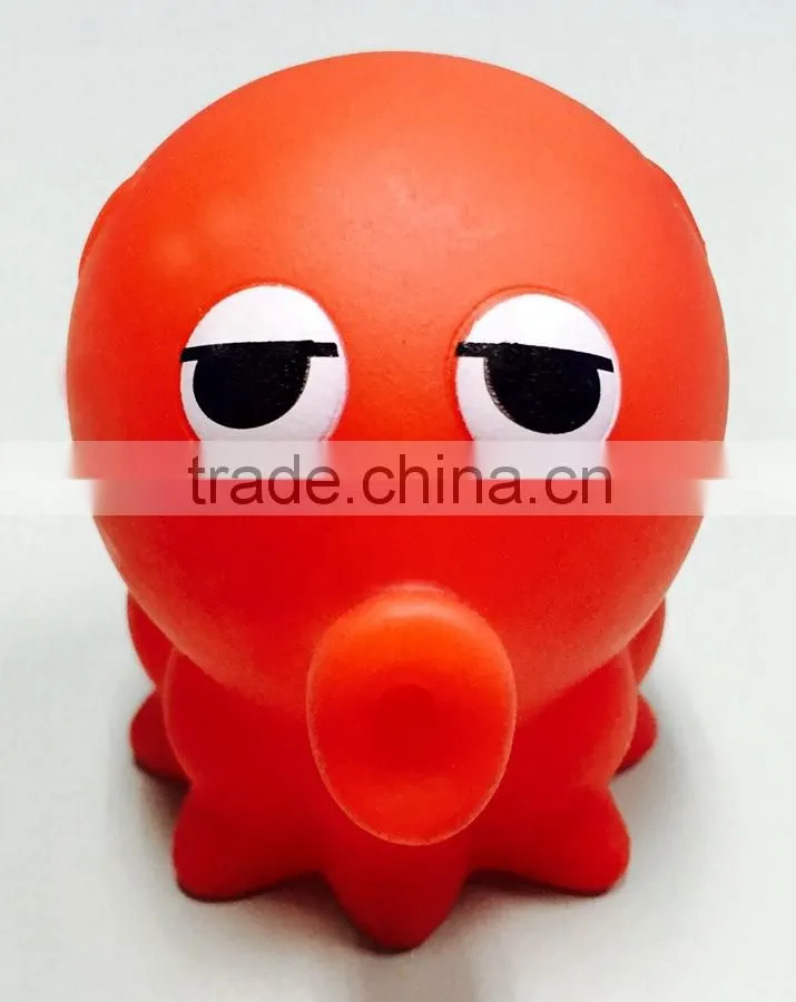 Plastic Octopus Bath Toy, Vinyl Animal Rubber Toy