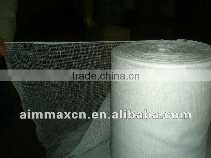 Bleached 100% Cotton gauze roll Medical surgical gauze