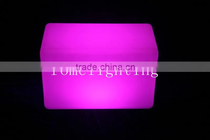 Plastic technology durable waterproof led long square stool