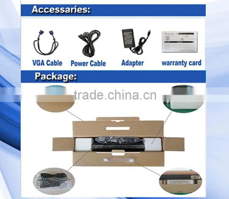 VGA and DVI signal input touch screen monitor monitor touch