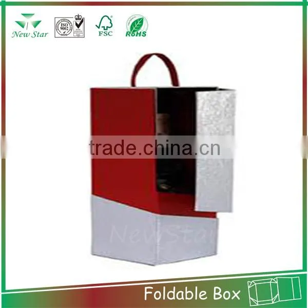 magnet cardboard foldable paper box, folable texture paper box