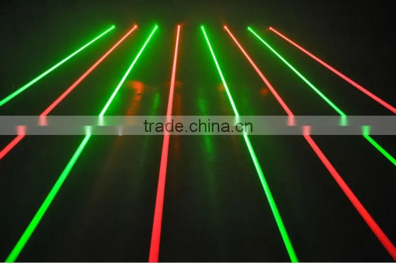Professional laser curtain 8-head mobile DJ lighting show system projector equipment