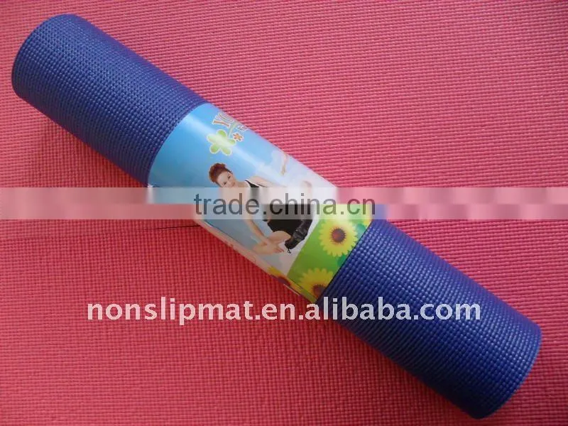 Eco-friendly sports round PVC fitness mat