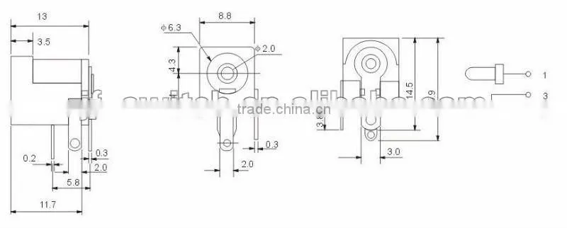DC-470 dc power female jack