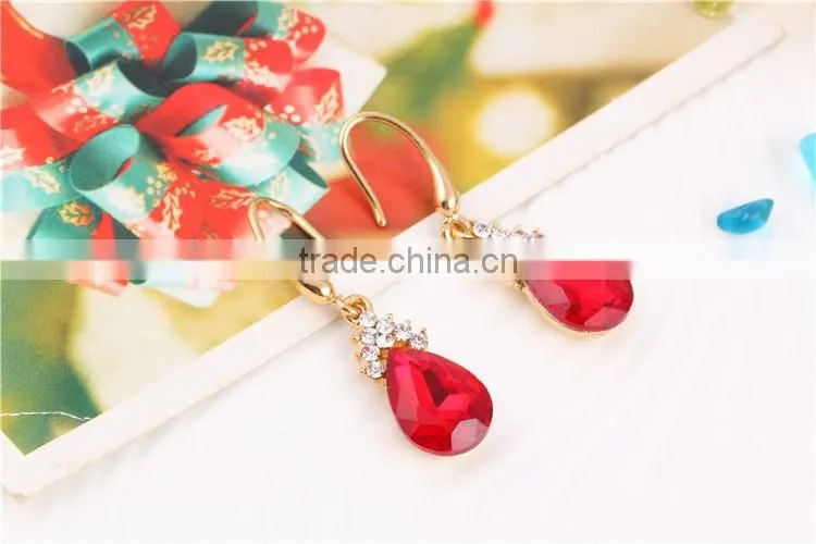 Online shonp china wedding earring and necklace set white cubic zircon stone jewelry