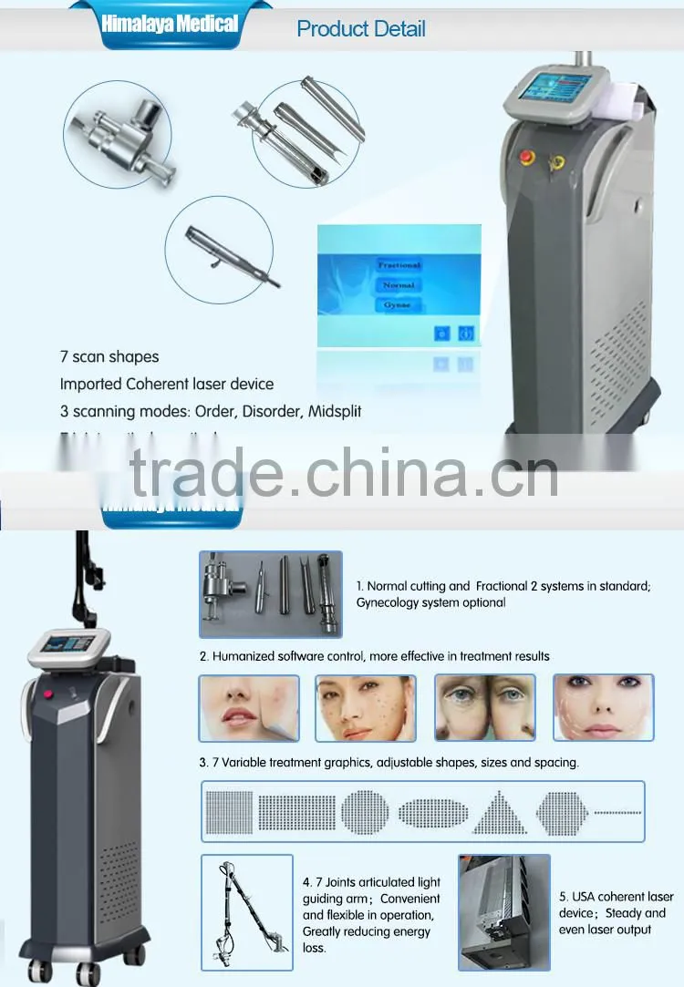 promotion! skin resurfacing fractional co2 laser equipment