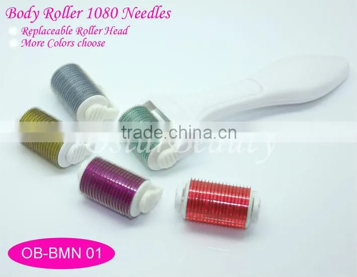 (TOP) 1080 Needles Body Dermaroller Cosmetic Roller For Women Skin Treatment OB-BMN 01