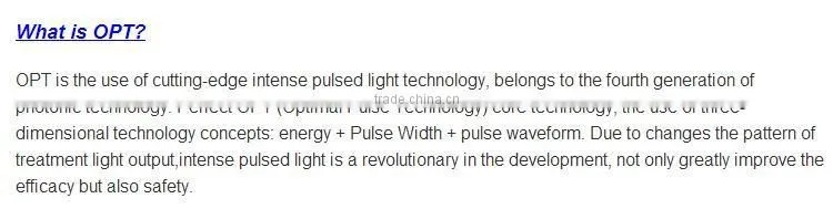 Hot selling Portable SHR IPL Fast Hair Removal 10HZ