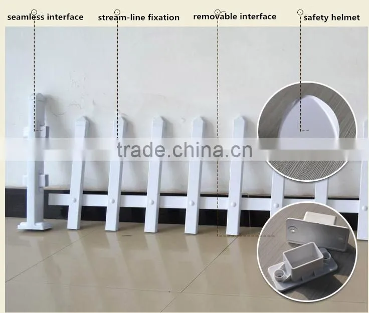 plastic galvanized steel garden fence outside pvc steel lawn fence