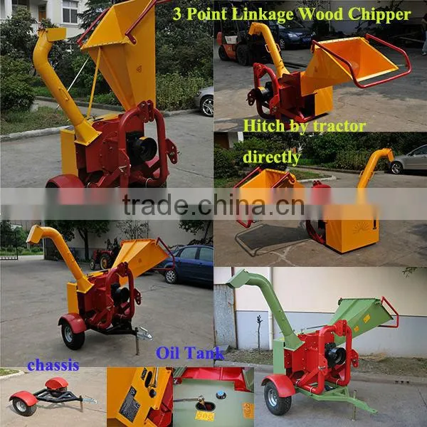 mini wood chipper 3-point shredder for garden tractor