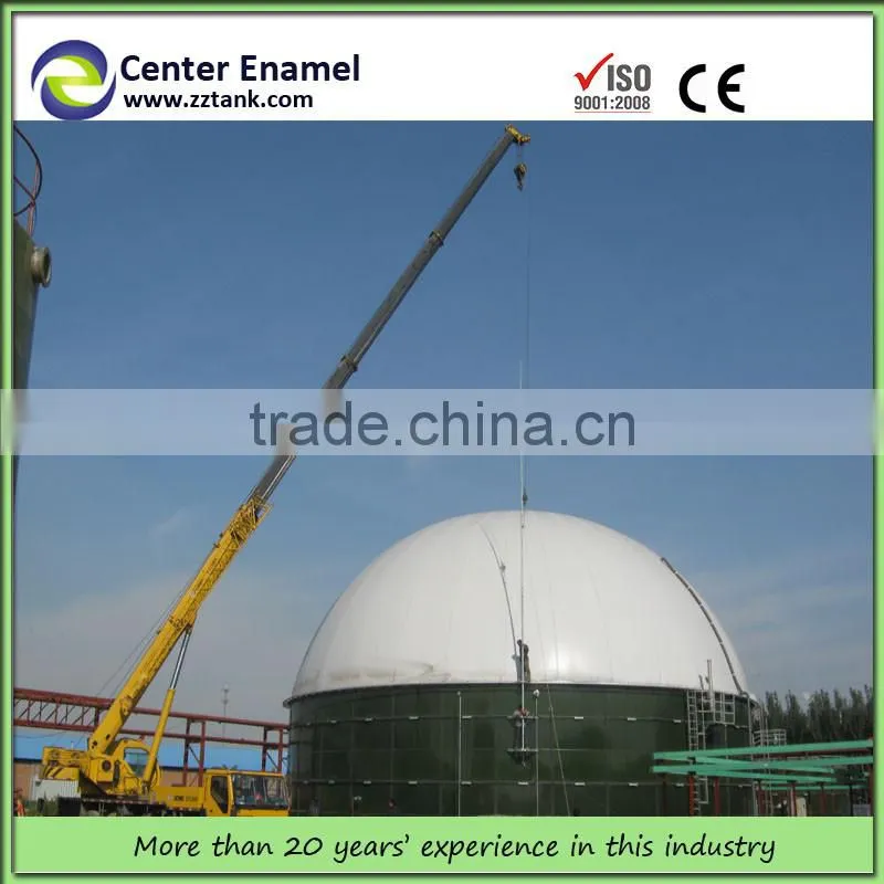 Biogas Storage Tank Biofuel Storage and Processing Glass Fused to Steel / GFS Tanks Biogas Holder