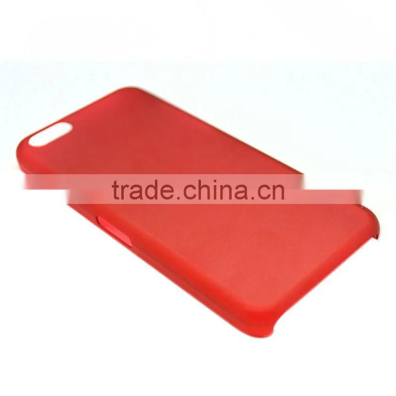 Ultra-thin translucent frosted cases for iphone 5c following five generations red