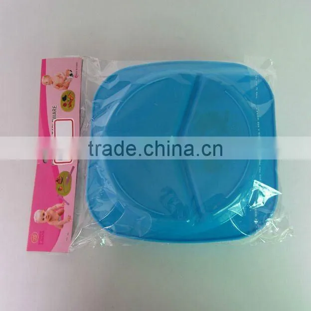 5pcs square plate plastic picnic set
