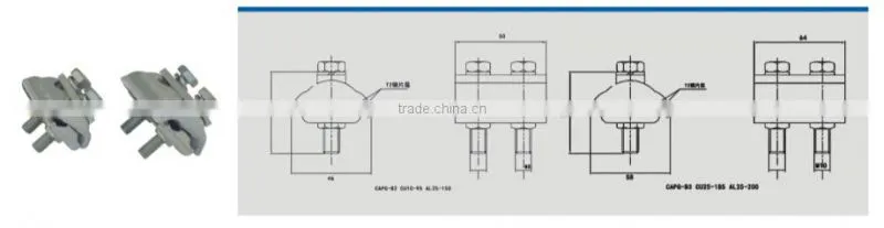 HEIGHT CAPG Copper-Aluminium PG clamp factory price factory price