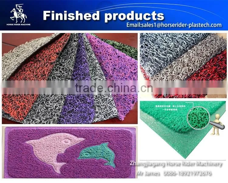 Horse Rider Machinery PVC Coil Mat Extrusion Line / carpet making machine / floor mat making machine
