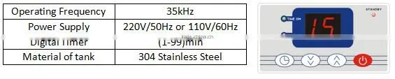 Multifunctional High Frequency Desk-top Ultrasonic Cleaner