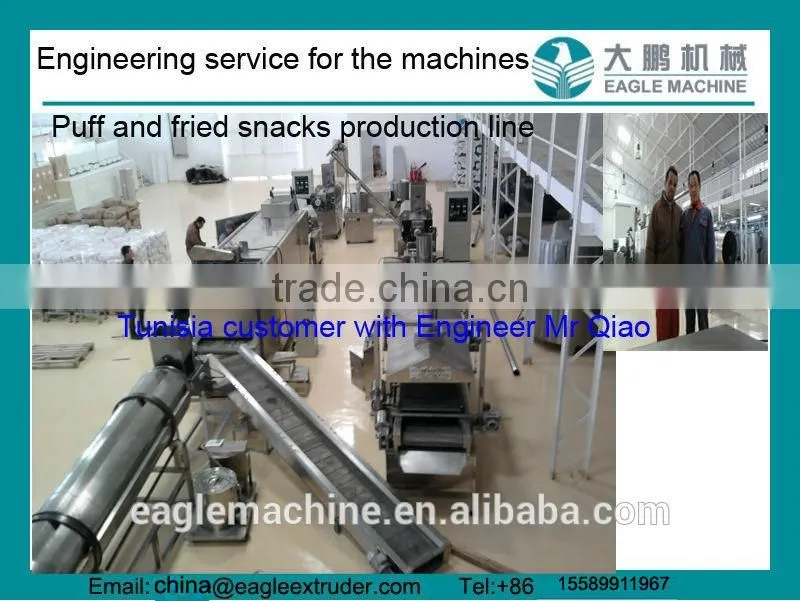 food making machines for the production of pallets and corn chips