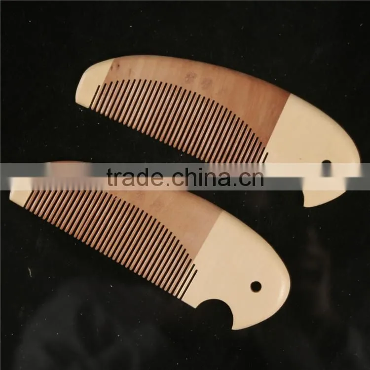 100%Nature Peach Wooden Combs 14.5*4.7