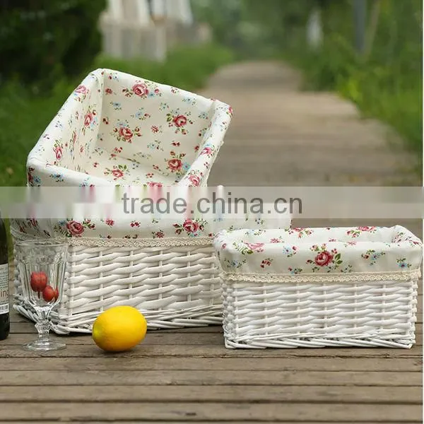 flat wicker basket wholesale