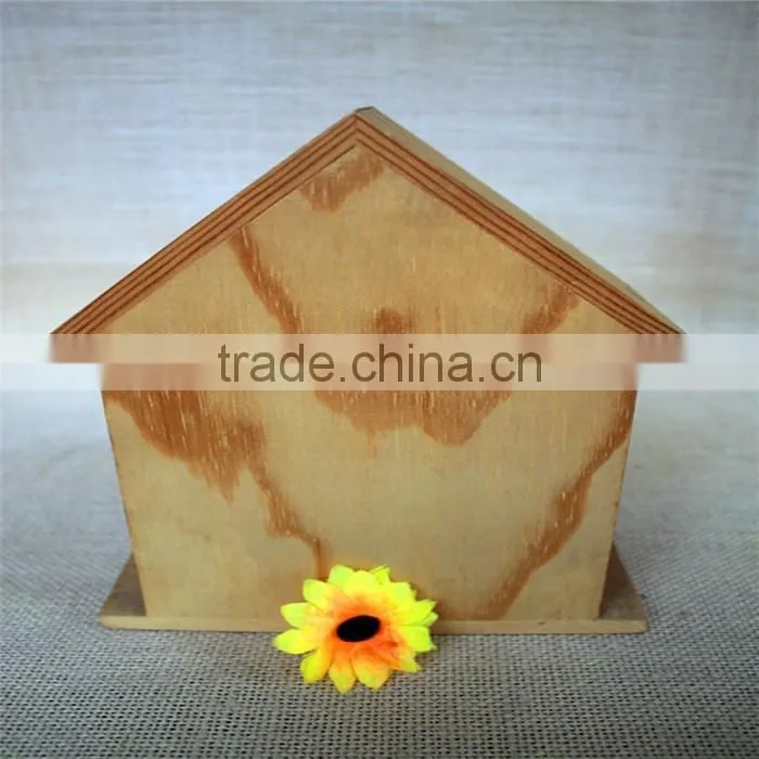 Unfinished cheap kid laser cut wood toys house shape wood toys for kids