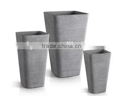 Sigma general used outdoor garden square flower pot fiberglass cement planter pots