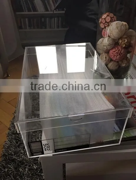 Bespoke Acrylic Shoe Box/Hot Sale Plexiglass Shoe Boxes With Lid