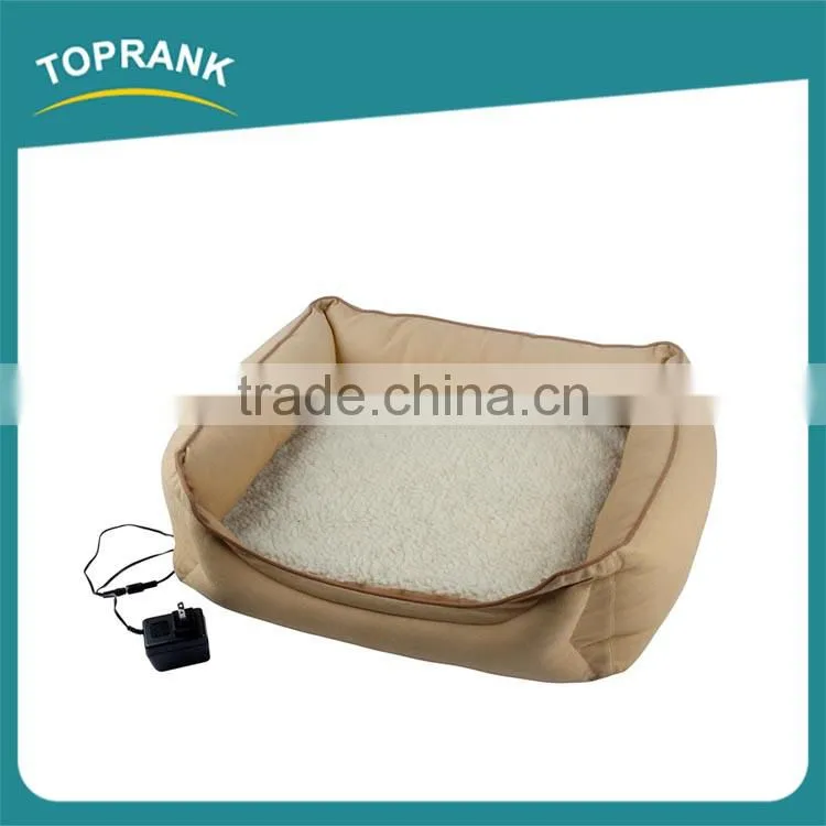 New design winter soft plush electric warmer heated pet bed