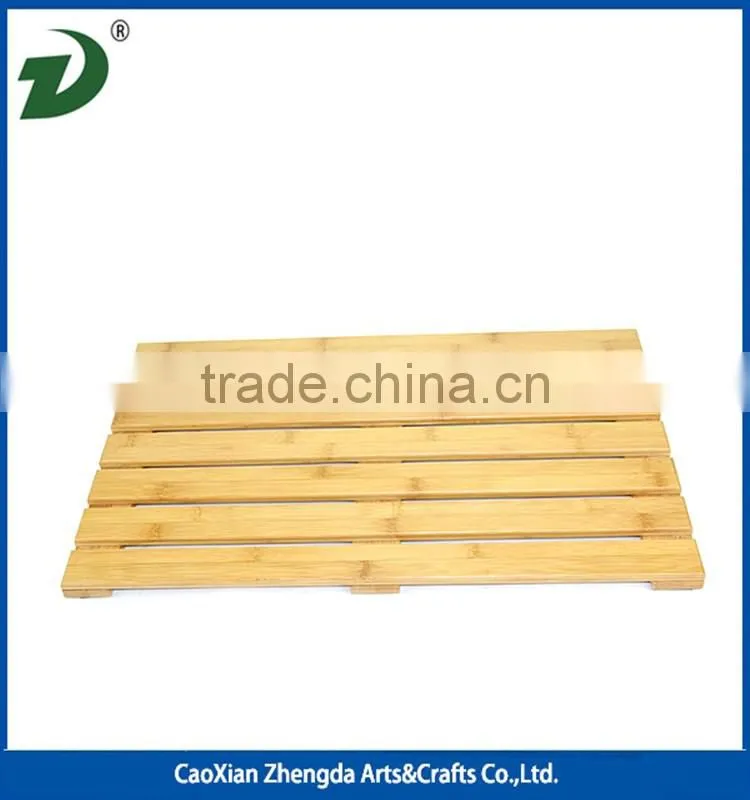 Bamboo Floor and Shower/Bath Mat-Skid Resistant