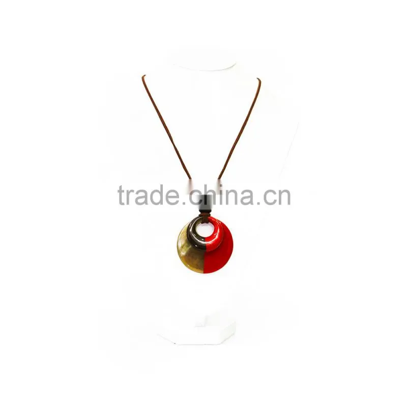 Newest high quality vietnam buffalo horn necklace 2015/buffalo horn jewelry/ buffalo horn pendant