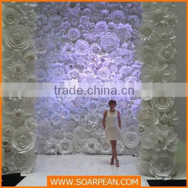 Window Display Customized White PVC Flowers