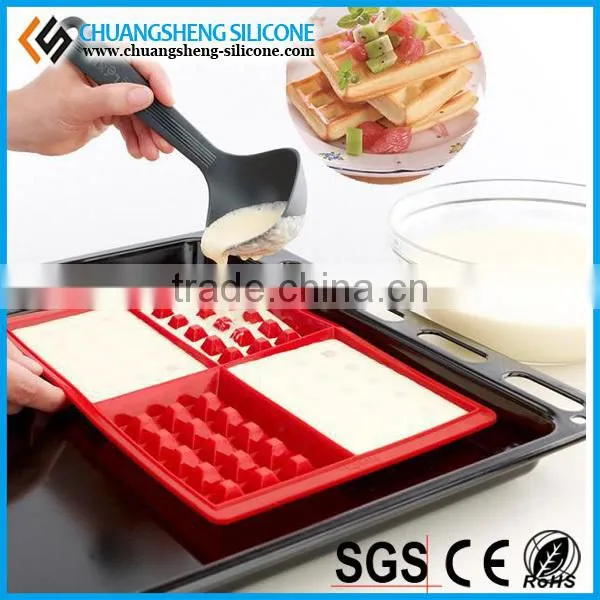 High temperture bared silicone cake mold