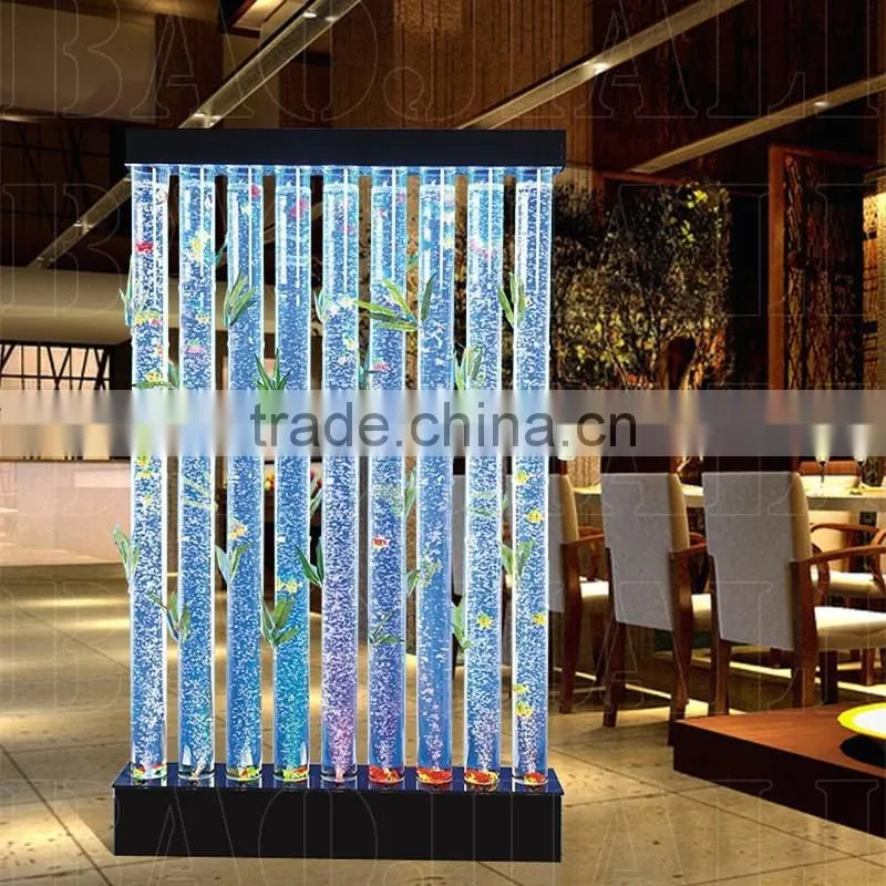 acrylic bubble wall water column light romantic backdrop wedding decoration