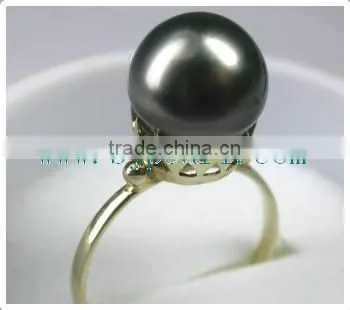 crown gold ring setting with pearl ring