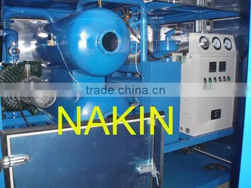 High Quality Nakin ZYD Double Stages Vacuum Lubricating Oil Purifier / Oil treated machine