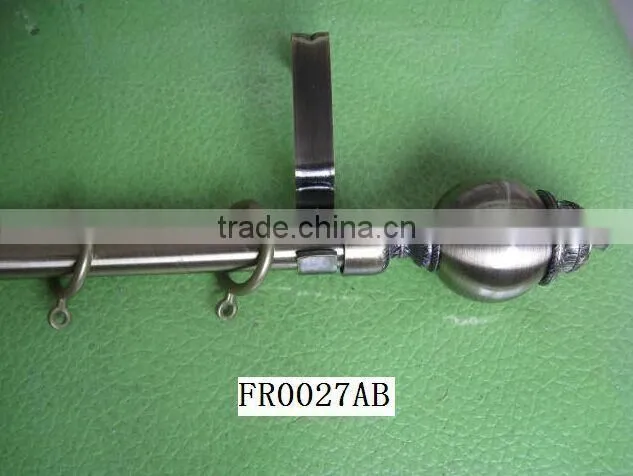 good plating curtain rod with ball finals
