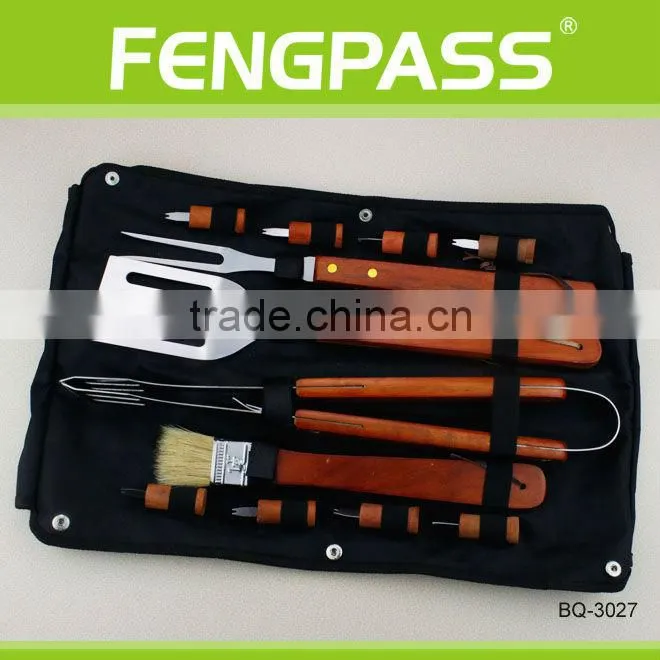 For food safe wood handle including bbq fork(23-18-27)