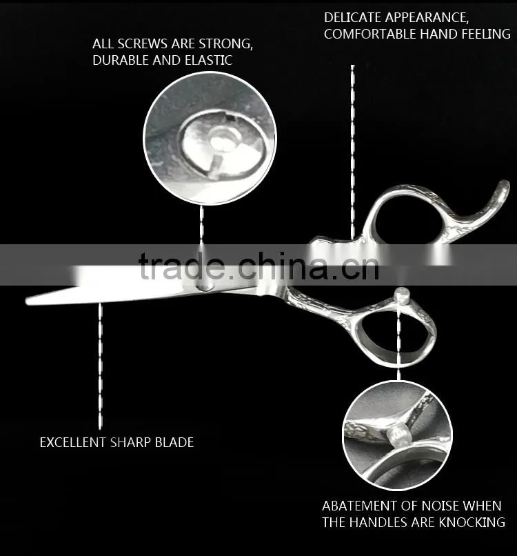 Embossed 6" Hair Scissors, Beauty Salon Hair Scissors For Hair Stylist