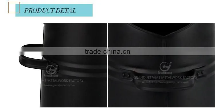iron powder coating fire bucket fireplace metal coal bucket