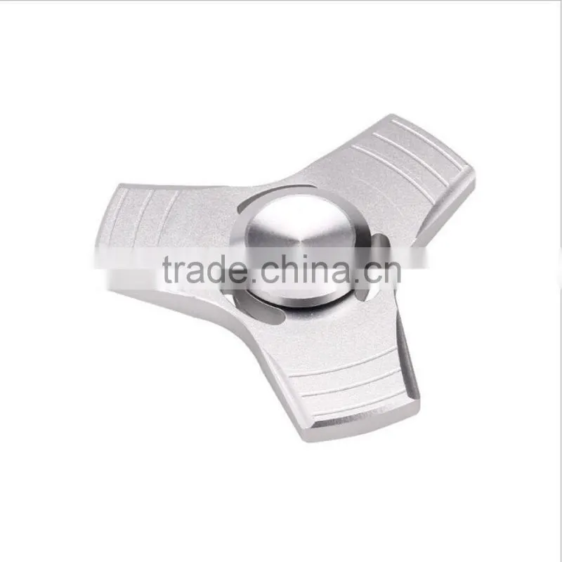 Aluminum 2017 hot Hand Spinner Tri Fidget Finger Fingertip Gyro Desk Toy EDC Kids Adult