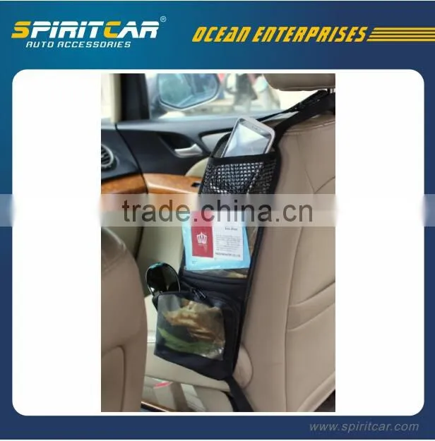 600D Oxford Car Backseat Organizer with Table Dest for Notebook