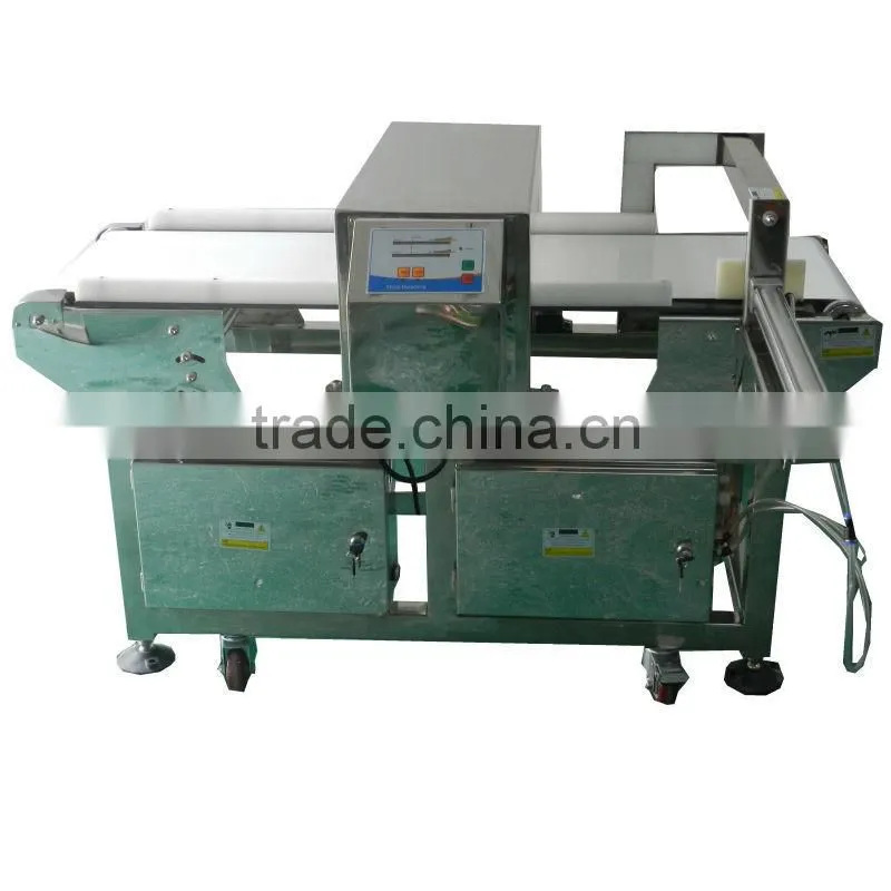 belt conveyor plastic metal detector separator machine
