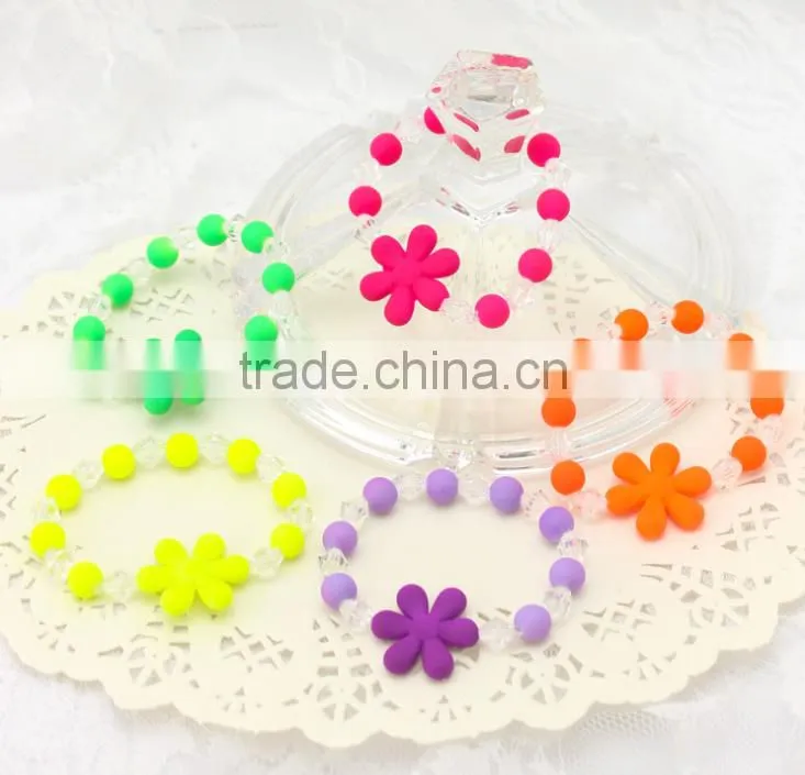 New product candy kids bead bracelets colorful bracelets