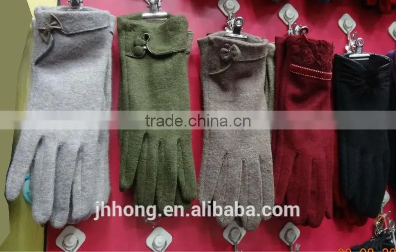 2014Ladies genuine Leather Gloves working glove