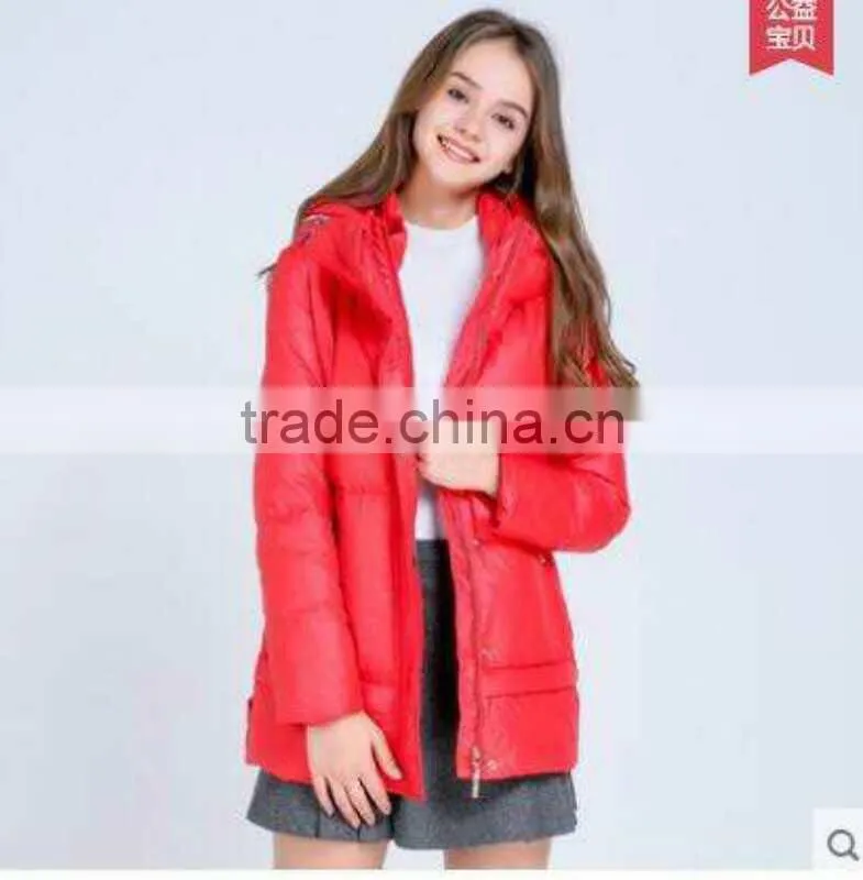 GZY down jacket women female coat slim charming model winter coat stock export Middle east 2017 china mixed model